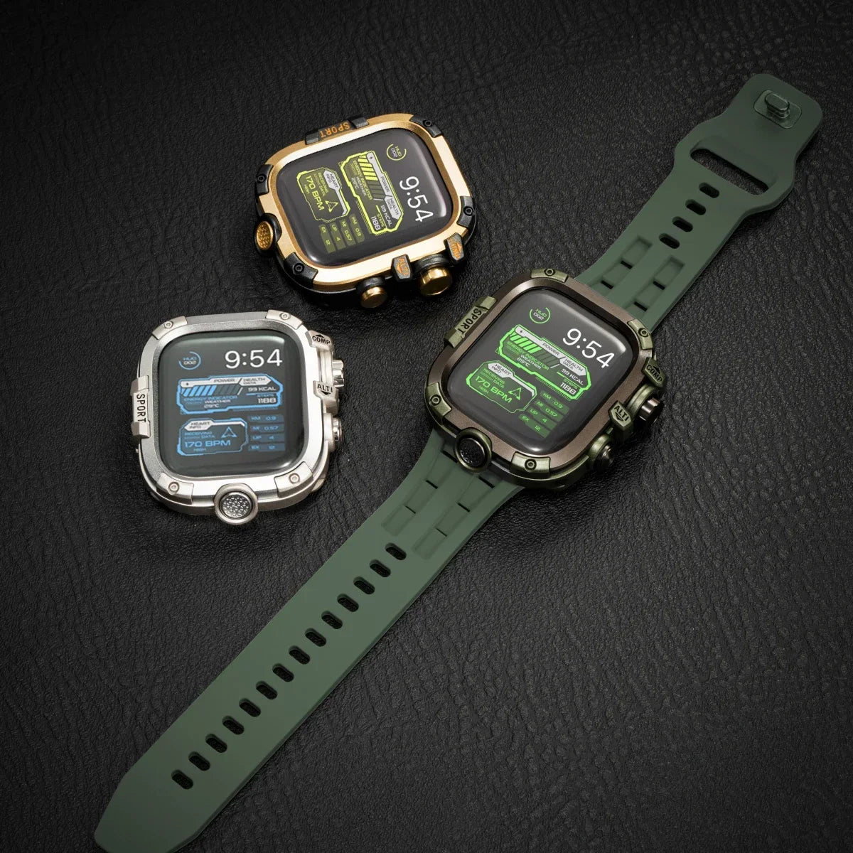 Durable Metal Bumper Frame for Apple Watch