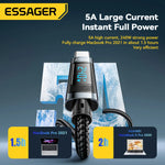 Essager 240W USB-C Fast Charging Cable with LED Display