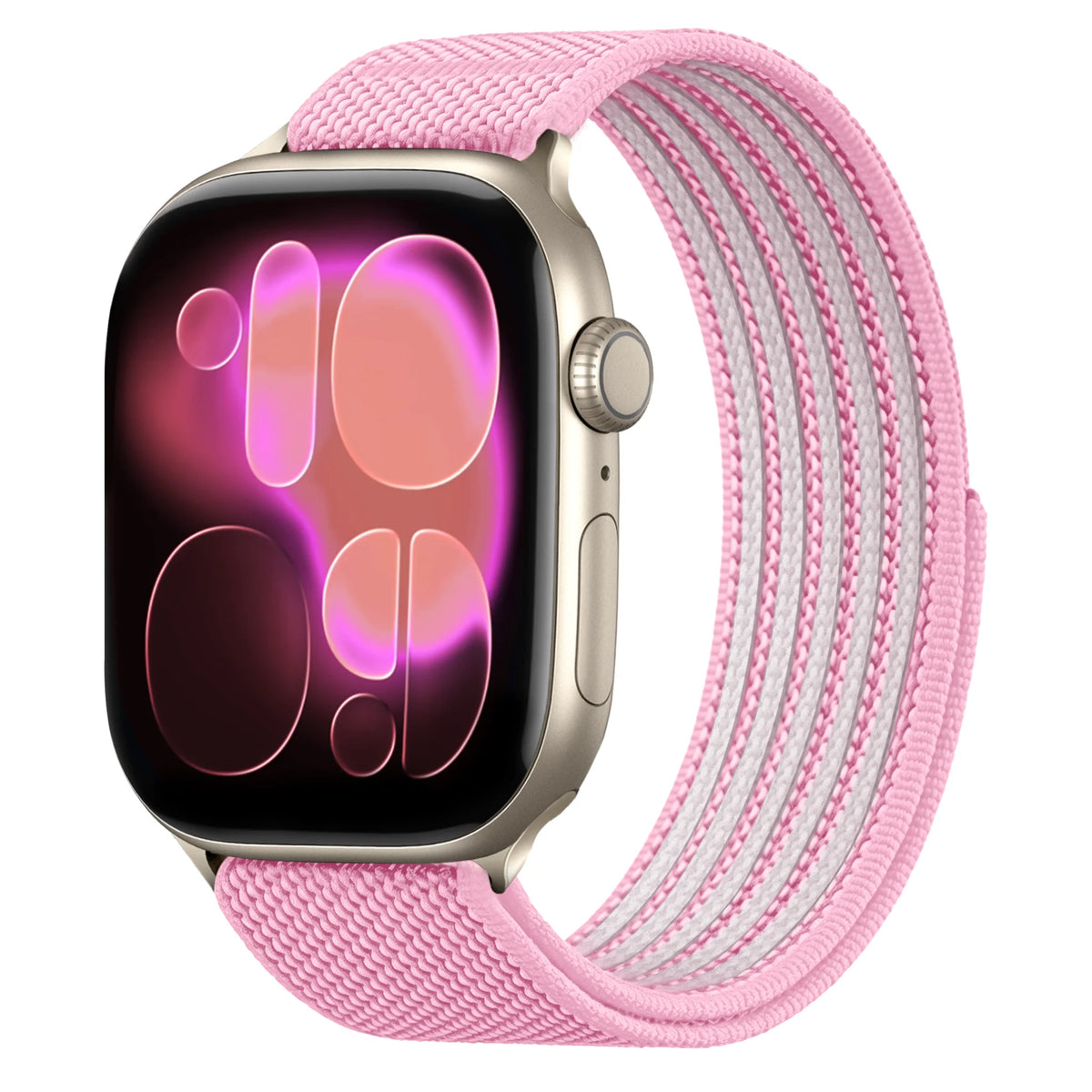 Breathable Nylon Sport Loop Band with Hook-and-Loop Closure for Apple Watch