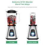 BioloMix 1300W Smoothie Maker with 1.5L Glass Jar