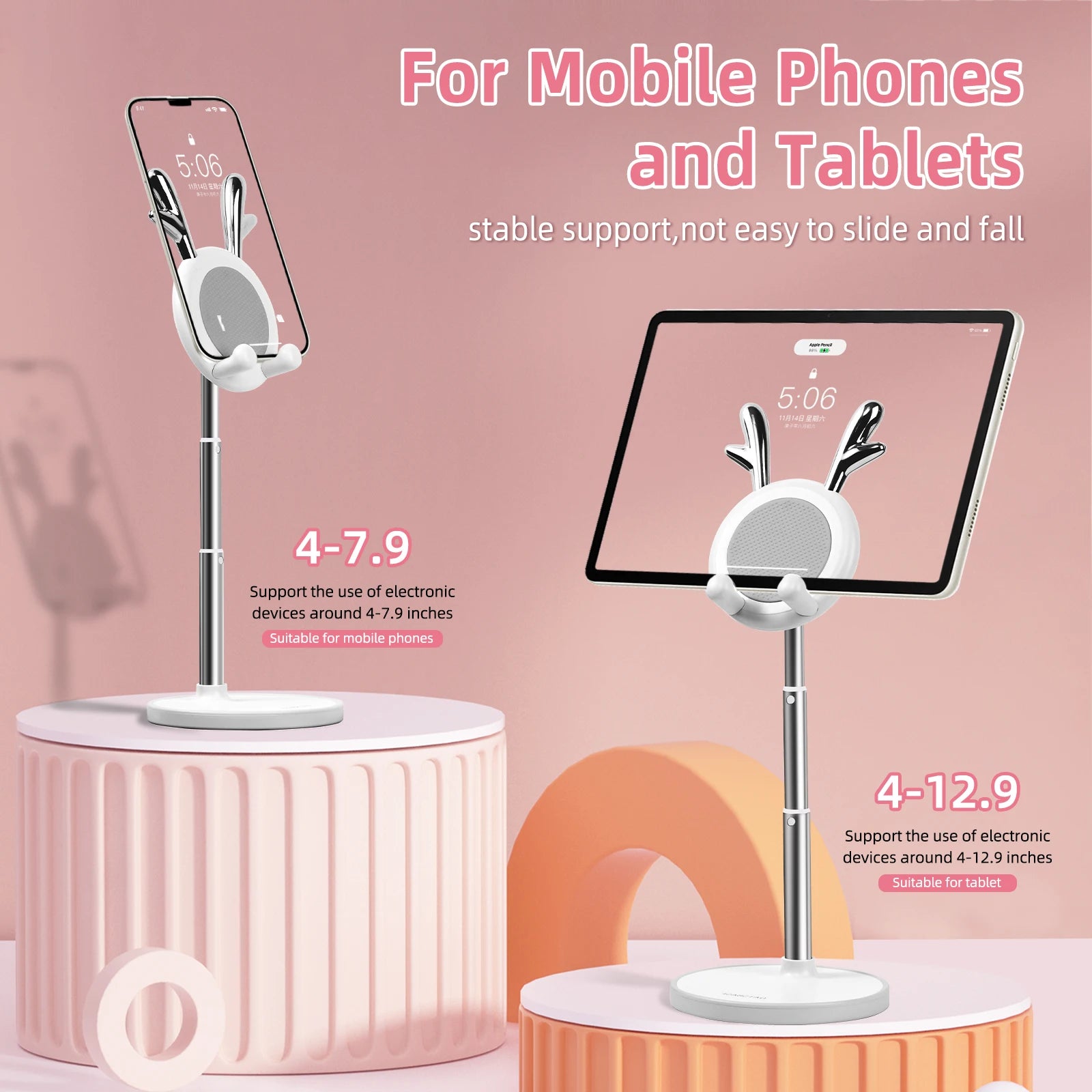 Adjustable Cute Deer Design Phone Stand