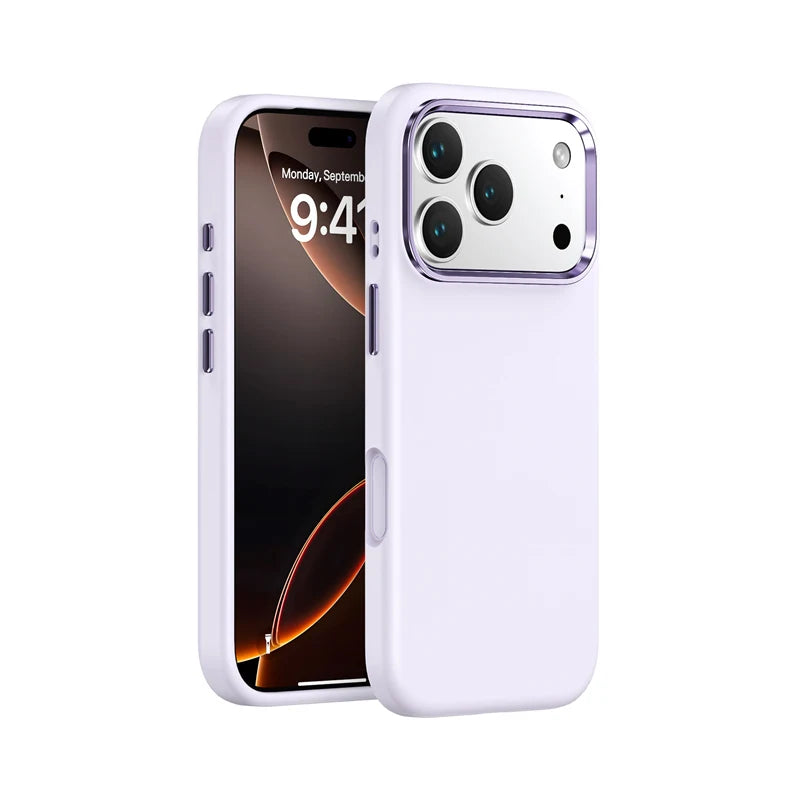 Shock-Resistant Liquid Silicone Case with Alloy Lens for iPhone 17 Series