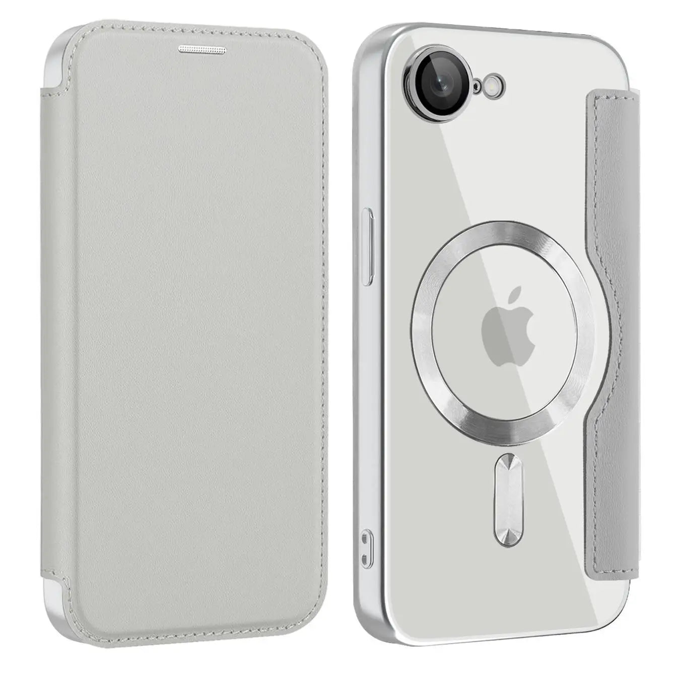 Protective Flip Magnetic Leather Case for iPhone 16e
