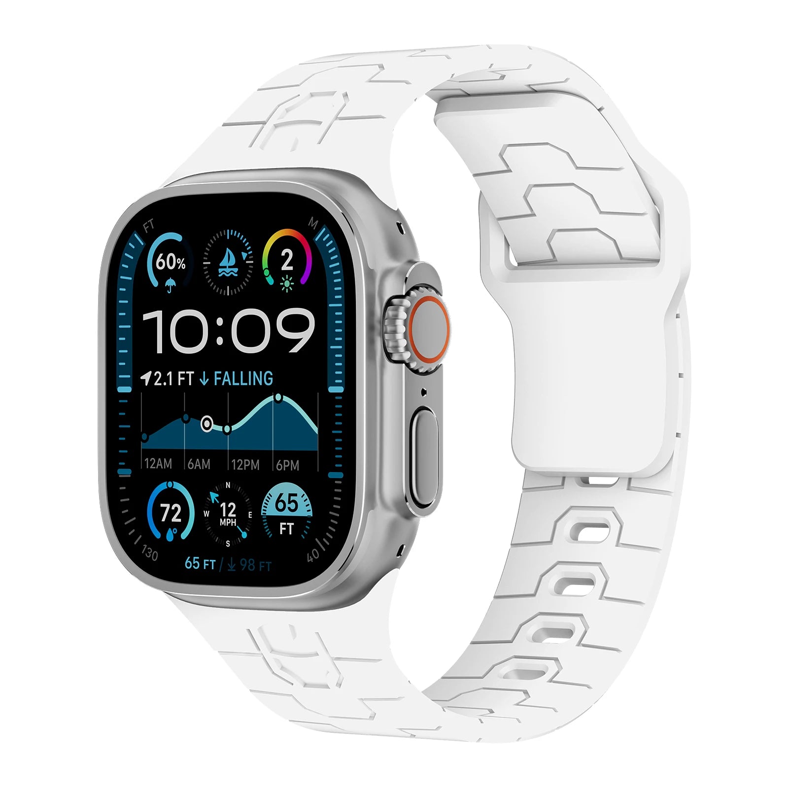 Comfort-Fit Silicone Strap for Apple Watch