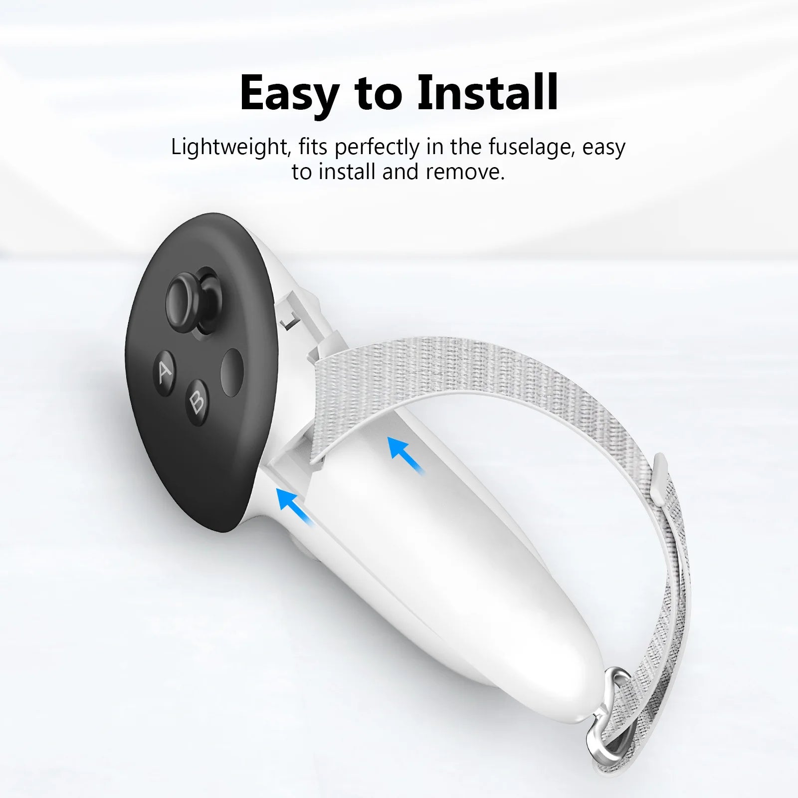 Anti-Fall Adjustable Hand Strap with Battery Cover for Meta Quest 3/3S Controllers