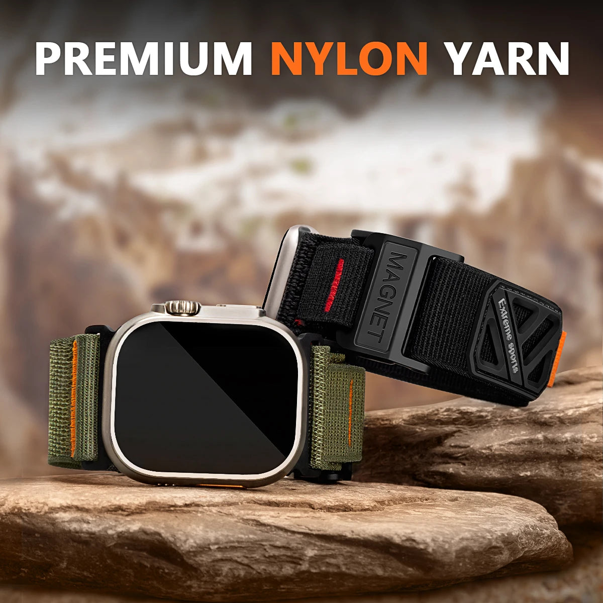 Lightweight Magnetic Buckle Nylon Band for Apple Watch