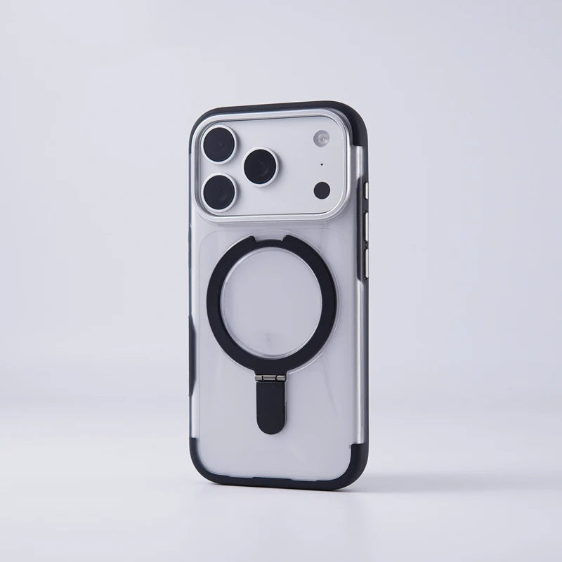 Slim Frosted MagSafe Case with Built-In Kickstand for iPhone 17 Series