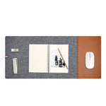 Modern Felt & Leather Mouse Pad
