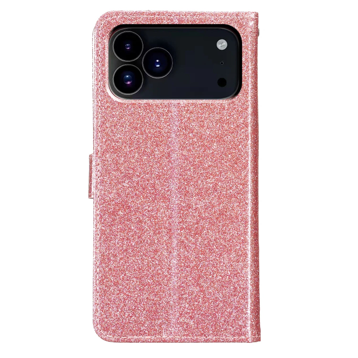 Glitter Magnetic Cards Slot Leather Wallet Case For iPhone 17 Series