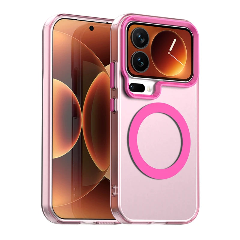 Shockproof Translucent Magnetic Case for Xiaomi 17 Series
