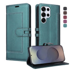 Samsung Galaxy S25 Series Book-Style Leather Case with Card Pocket and Stand