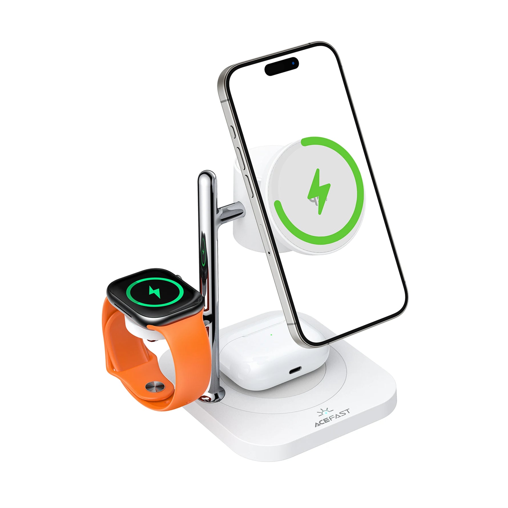 ACEFAST E39 4-in-1 Qi2 25W Magnetic Wireless Charging Station