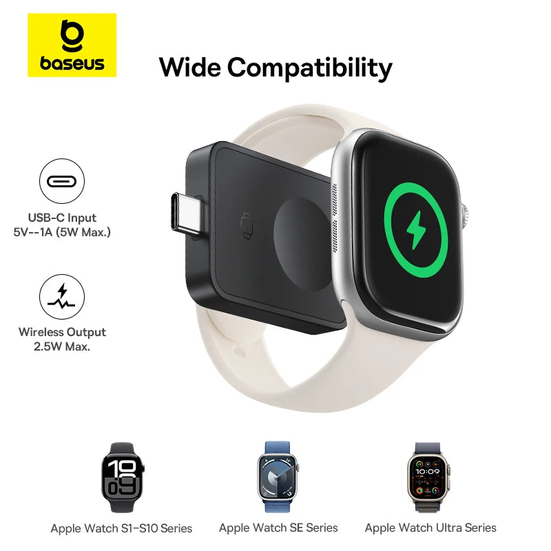 Baseus MagPro 2.5W Magnetic Wireless Charger for Apple Watch
