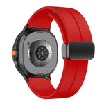 Silicone Magnetic Buckle Strap for Samsung Galaxy Watch 8 /  Galaxy Watch 8 Classic