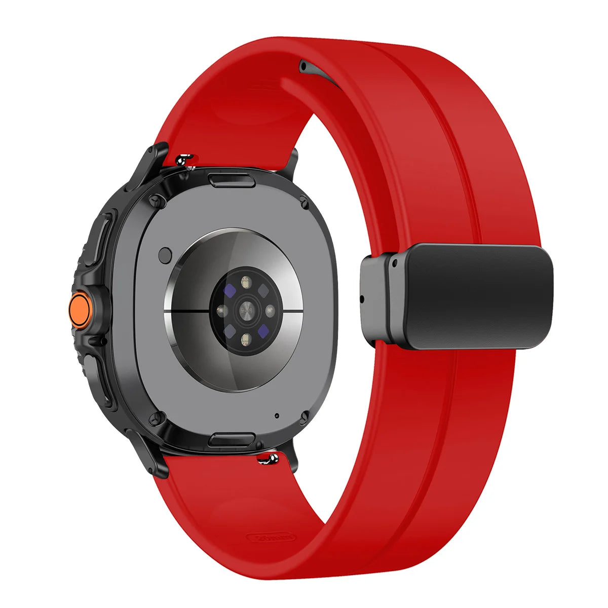 Silicone Magnetic Buckle Strap for Samsung Galaxy Watch 8 /  Galaxy Watch 8 Classic