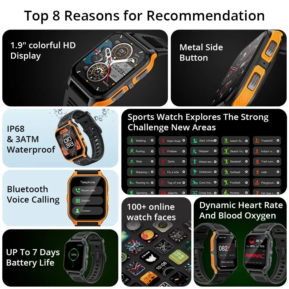 COLMI P73 IP68 Waterproof Outdoor Smartwatch