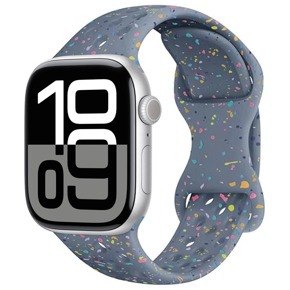 Breathable Sport Silicone Strap for Apple Watch