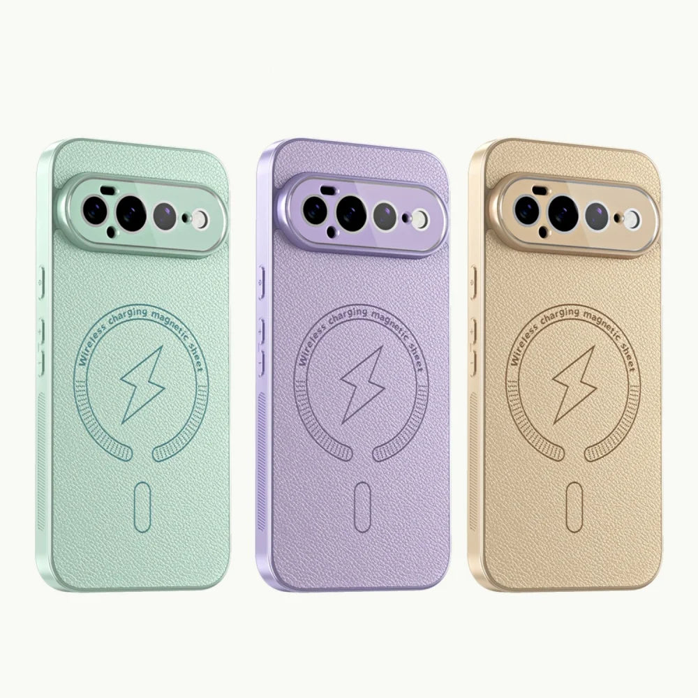 Luxury Lychee Leather Magnetic Case for Google Pixel 11 Series