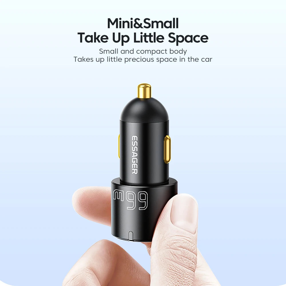 Essager 66W PD & QC 3.0 Car Charger