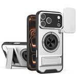 MagSafe Compatible Case for iPhone 17 Series with Rotating Ring and Camera Cover