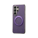 Shockproof Leather Case with 360° Rotating Magnetic Stand for Samsung Galaxy S23 Ultra