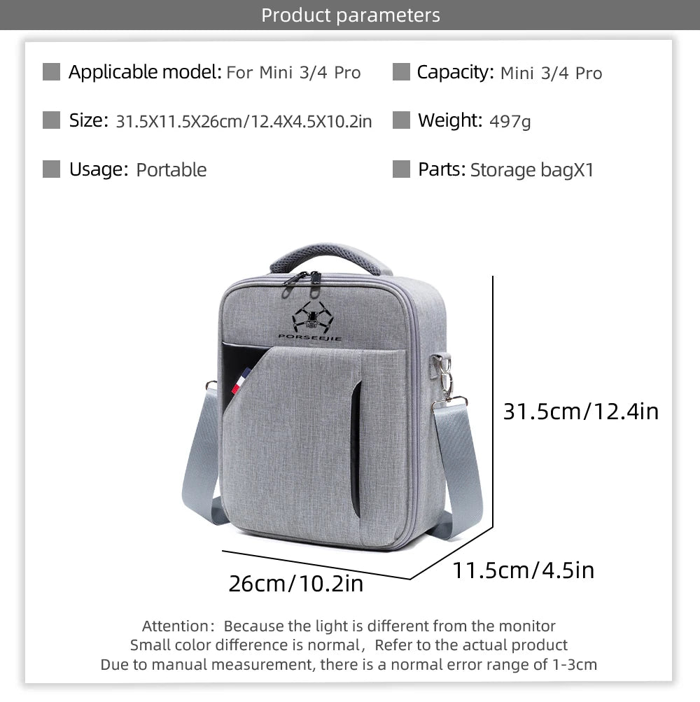 Protective Travel Case for DJI Mini 4 Drone and Controller