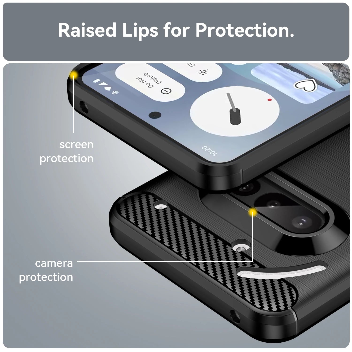 Soft Silicone Shockproof Case for Nothing Phone 3a