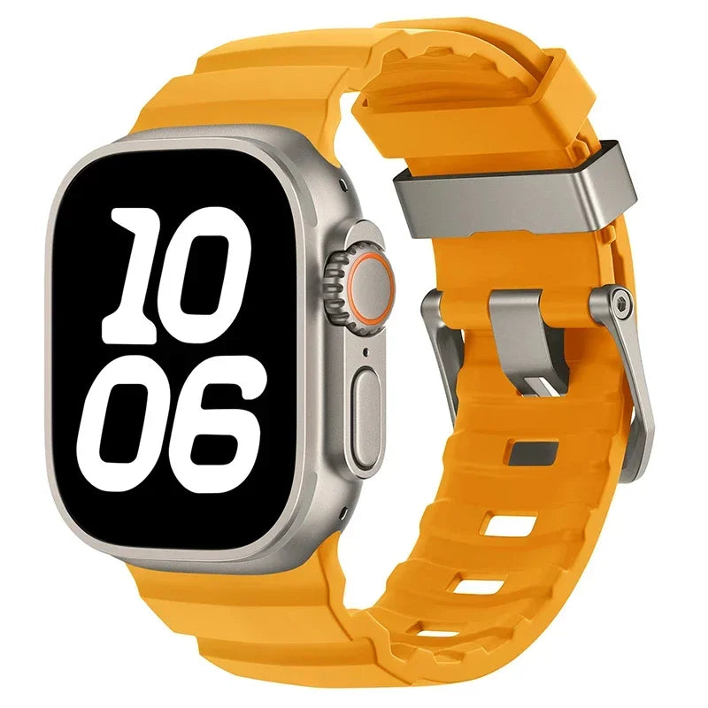 Durable Silicone Sport Strap for Apple Watch