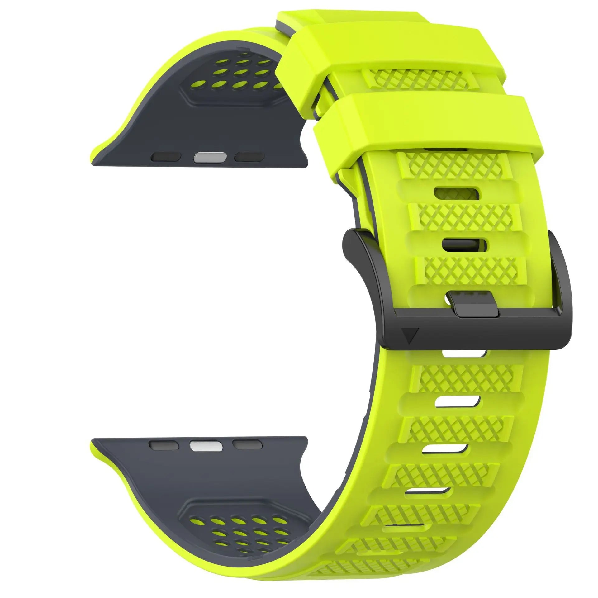 Durable Dual-Color Silicone Sport Band for Apple Watch