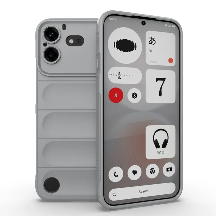 Shockproof Soft Silicone Bumper Case with Foldable Kickstand for Nothing Phone (4b)