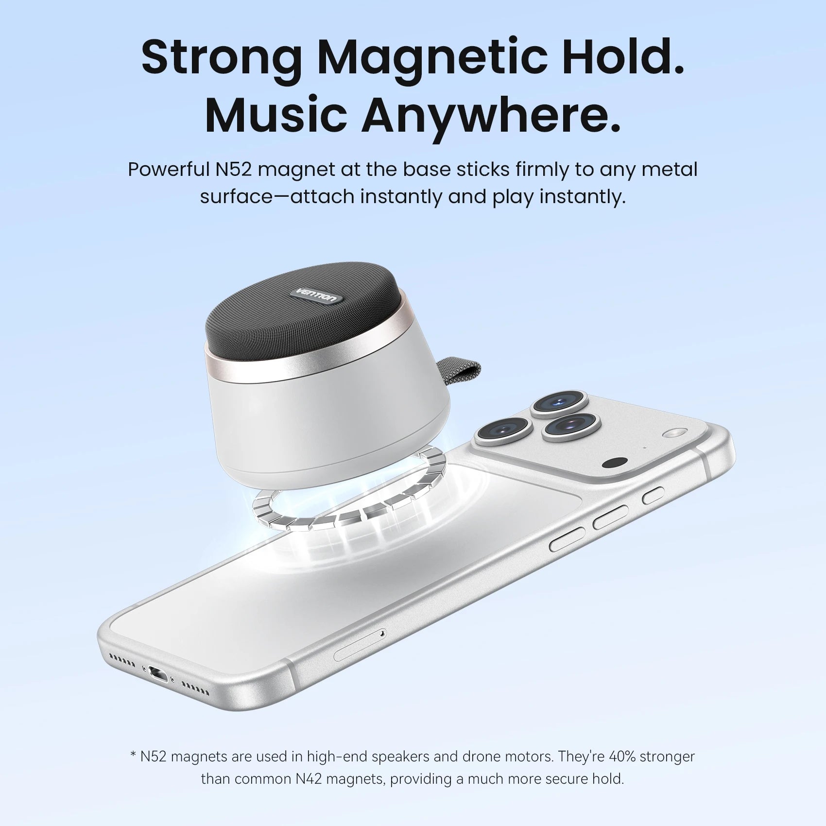 Vention IPX6 Waterproof Magnetic Bluetooth Speaker