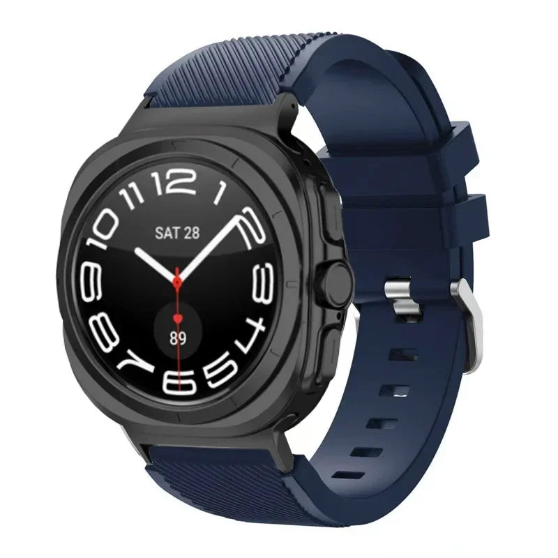 Stripe Textured Silicone Wristband for Samsung Galaxy Watch Ultra and Samsung Galaxy Watch Ultra (2025)
