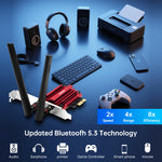 Fenvi AX210 Tri-Band WiFi 6E PCI-E Adapter