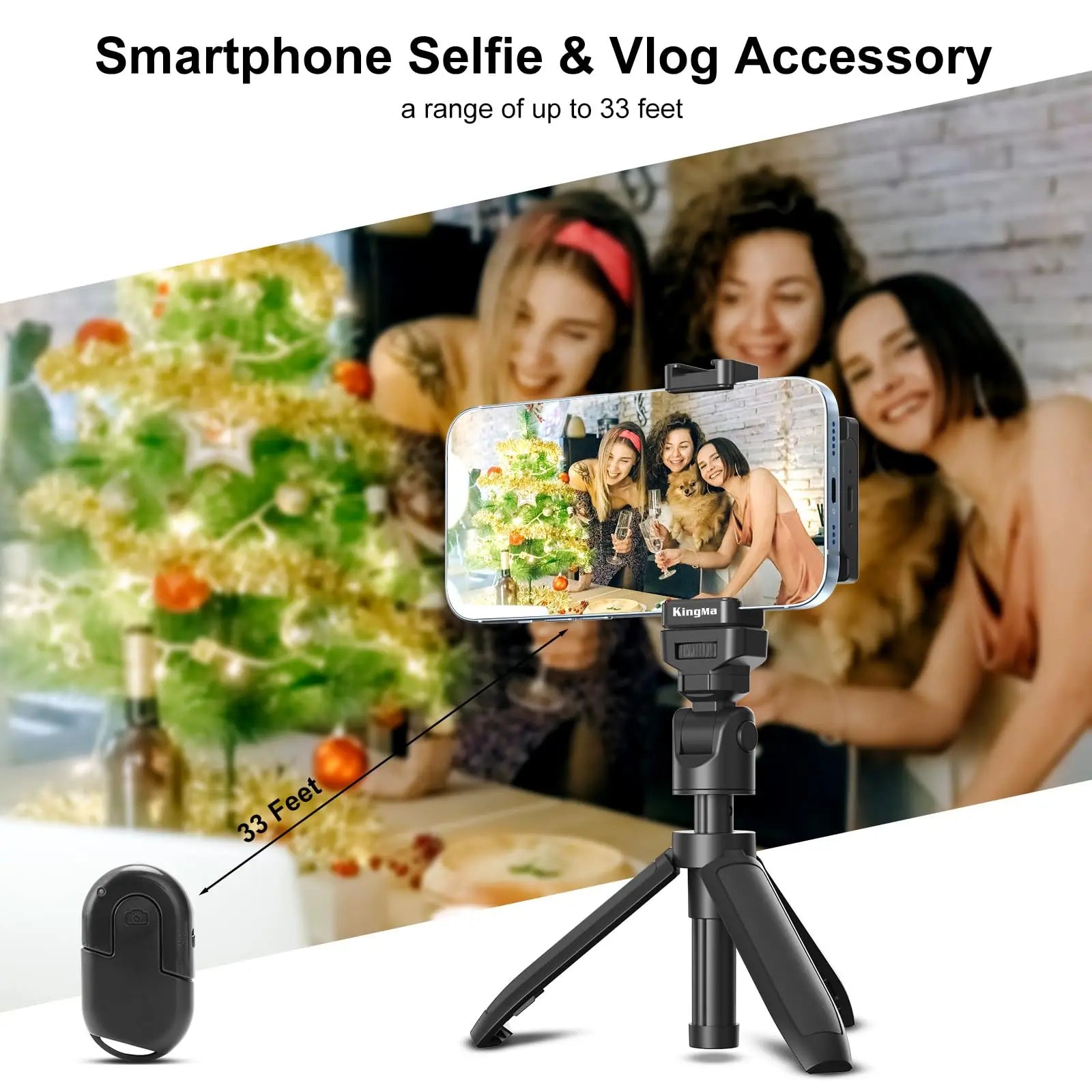 Kingma Vlog Selfie Phone Monitor Screen with Rear Camera for Selfies