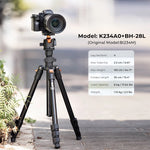 K&F Concept Compact Travel Tripod with Quick Release & 360° Rotating Ball Head