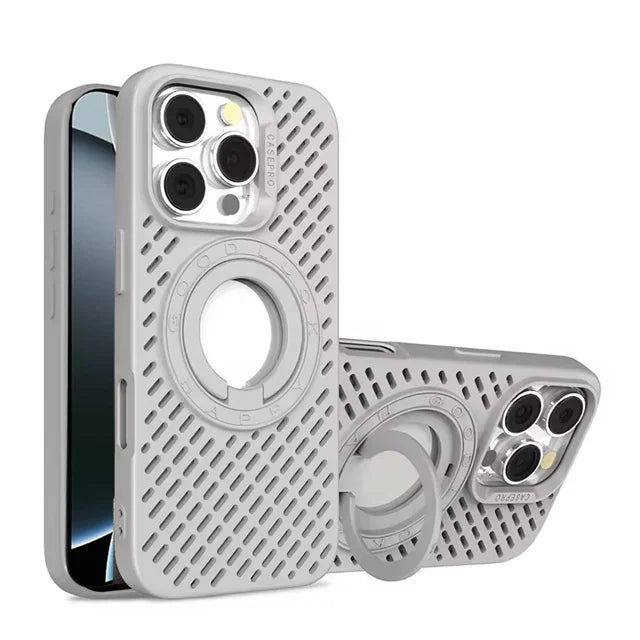 Cooling Heat Dissipation MagSafe Case with Bracket for iPhone 15 Series