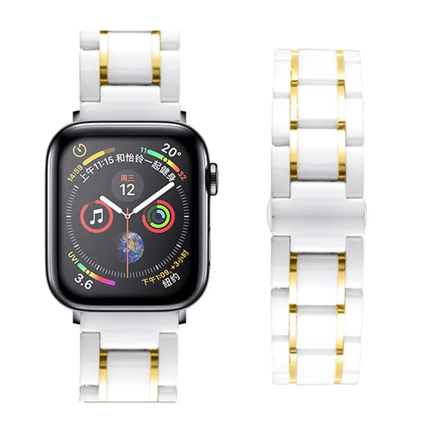 Fashion Ceramic Metal Wristband for Apple Watch