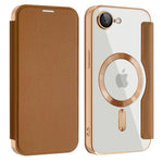 Protective Flip Magnetic Leather Case for iPhone 16e