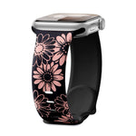 Engraved Silicone Strap Replacement Band for Apple Watch