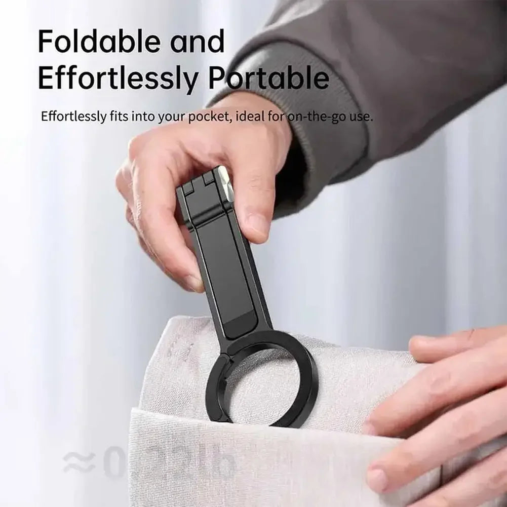 Carabiner-Mounted Magnetic Phone Tripod