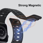 Breathable Magnetic Silicone Strap for Apple Watch