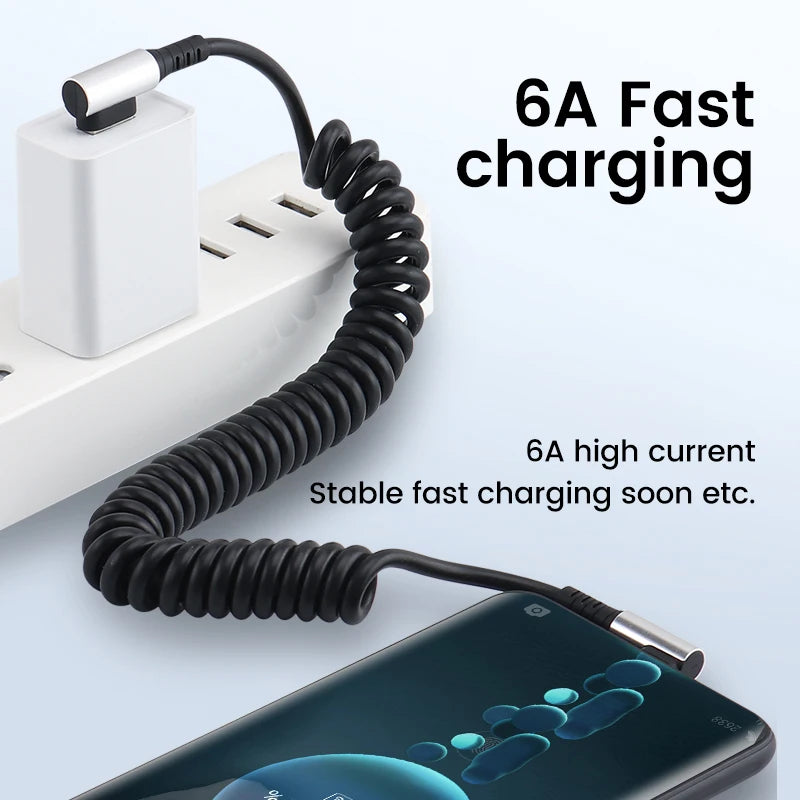 OLAF PD 6A 90° Type-C Charging Cable
