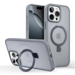 Shockproof Translucent Matte MagSafe Case with Invisible Stand for iPhone 15 Series