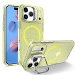 iPhone 17 Series Glamorous Glitter MagSafe Case with Lens Stand