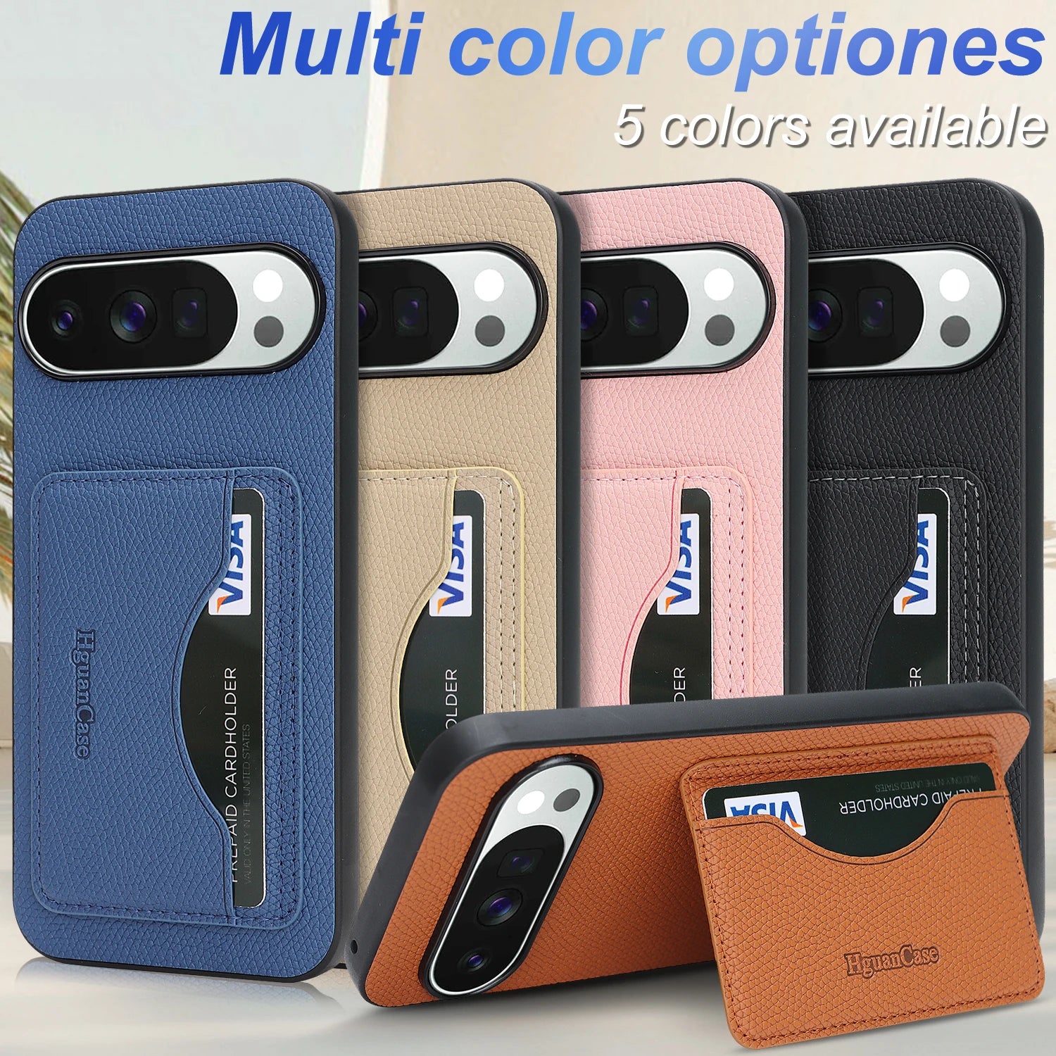 Business Leather Wallet Case for Google Pixel 9 Series