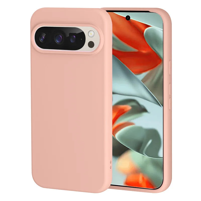 Solid Color Liquid Silicone Case for Google Pixel 10 Series