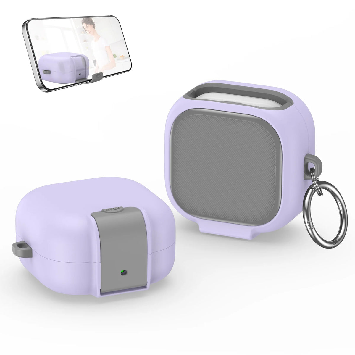 Locking Case for Samsung Galaxy Buds4 / Buds4 Pro with Phone Stand