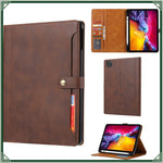 Leather Flip Case with Foldable Cover Stand for iPad Air (2024)