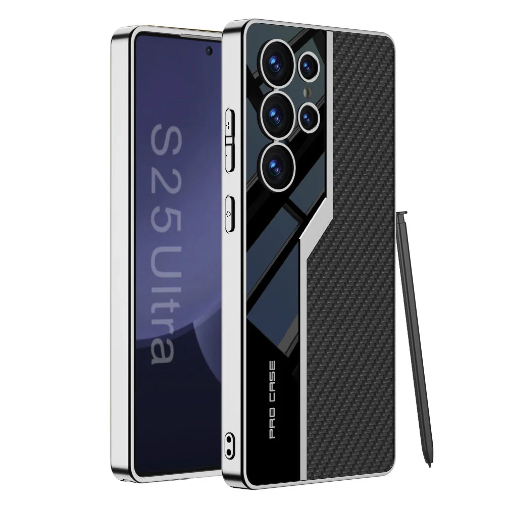 Shockproof TPU + Leather Case for Samsung Galaxy S25 Ultra