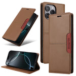 Magnetic Flip Leather Wallet Case with Stand for iPhone 16 Series